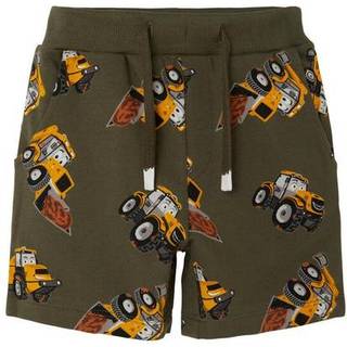 Name It Shorts Sweat Olive Night Jcb Traktor - Str. 5y 110cm