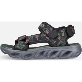 Skechers S-Lights Hypno Drenge Sandal 30 BLACK/OLIVEN