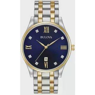Bulova 98D130 Diamond Blå/Gul guldtonet stål Ø40 mm