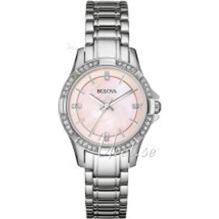 Bulova 96L206 Crystal Rosa/Stål Ø30 mm