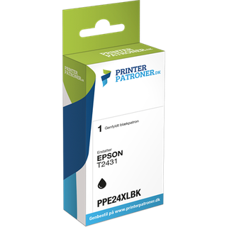 Sort blækpatron - Epson 24XLBK- 11ml
