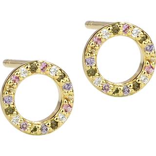 PASTEL CIRCLE EARSTUD | GOLDEN