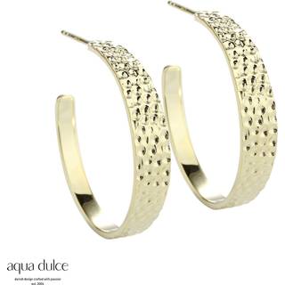 BIG RUFFLE HOOP 30 MM | GOLDEN
