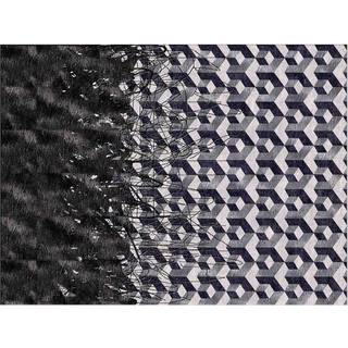 Illulian Rugs - 'Heisenberg' rug in Grey Wool, silk