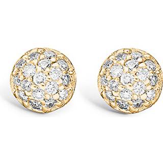 Blossom ørestikker i 14 kt guld med 34 diamanter