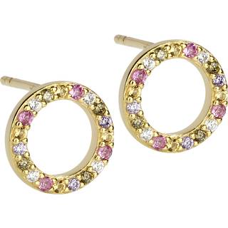 PASTEL CIRCLE EARSTUD | GOLDEN
