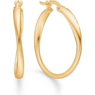 Mads Z - Silivia runde creoler i 8 karat guld - 3310146