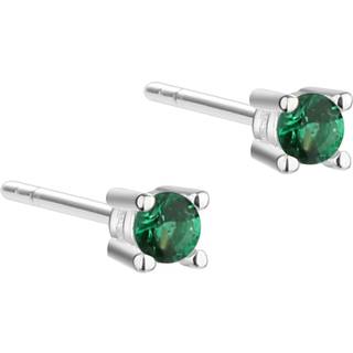 MINI KAYA GREEN EARSTUD | SILVER