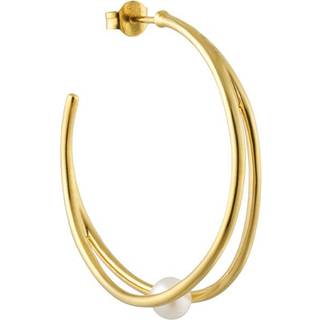 Pearl Drop Double Hoop