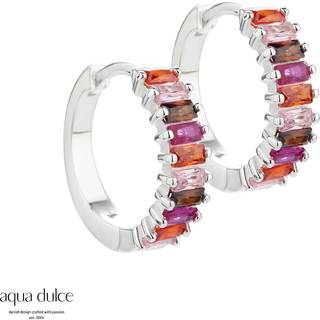 PINK PHILINA HOOPS 15 MM. | SILVER