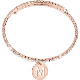 Rebecca Rose Gold Crystal Letter Bracelet - J - One Size