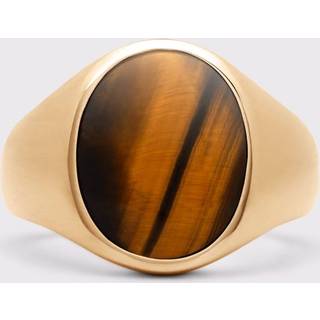 IX Oval Signet Ring Tiger Eye