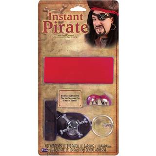Piratenset mit Piratenzähnen