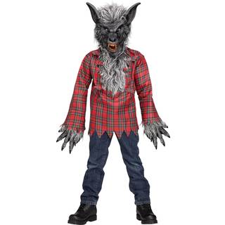 Grauer Werwolf Kinderkostüm L
