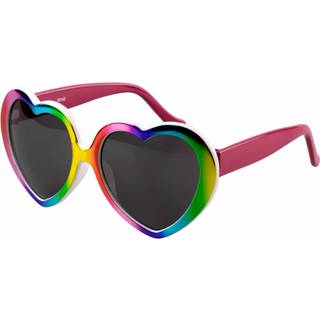 Regenbogen Herz Brille