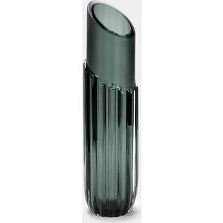 Visionnaire Vases - 'Lipstick' vase, titanium in BROWN Murano glass