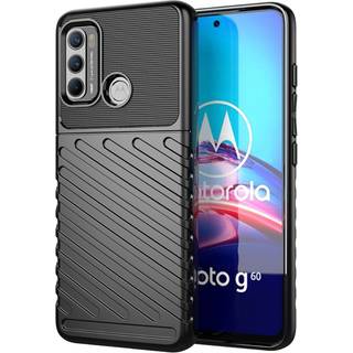 Motorola Moto G60 Thunder Series Twill Plastik Cover - Sort