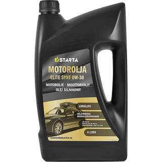 Starta Motorolie Elite Syntetisk, 0W-30 4 l