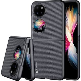 Huawei P50 Pocket Dux Ducis FINO Series Nylon Bagside Cover - Sort