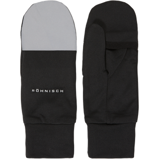 Glow Running Mittens Black (One Size)