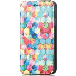 iPhone 14 Plus Mønster Læder Flip Cover m. Kortholder - Magisk Univers