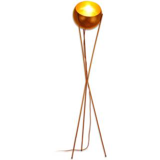 Menzel Gulvlampe SOLO, Brun/rust, Stue/spisestue, Metal, Design
