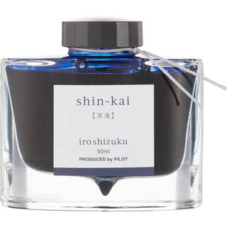 Pilot Iroshizuku Bottled Fountain Pen Ink Shin-Kai Deep Sea (Blue Black) 50 ml flaske (69225)
