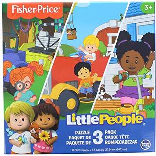 Fisher-Price Little People People 18 Piece Jigsaw Puzzle 3 Pack