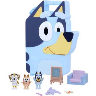 Blueys Deluxe Play & Go Playset med 2,5-3 tommer figurer