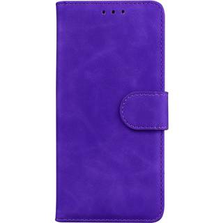 Motorola Edge 30 Pro Blødt Kunstlæder Flip Cover m. Pung - Lilla