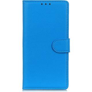 Samsung Galaxy A24 Litchi Læder Flip Cover m. Pung - Blå