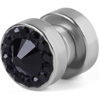 Magnetisk Ørering m. Sort Krystal