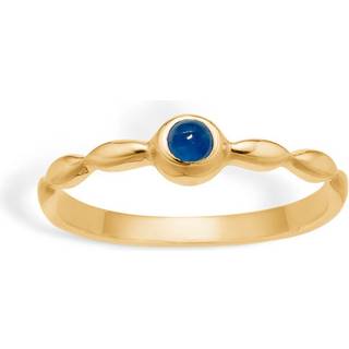 Blossom Copenhagen - 8 kt guld ring med blå safir - 09631610-72
