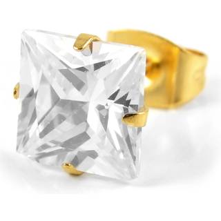 6mm Guldfarvet Zirkonia Ørering