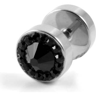 8mm Sort Zirkon Stud Ørering