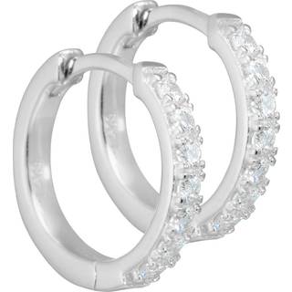 Aqua Dulce - Darling Hoop 15mm Sølv m. Zirkonia