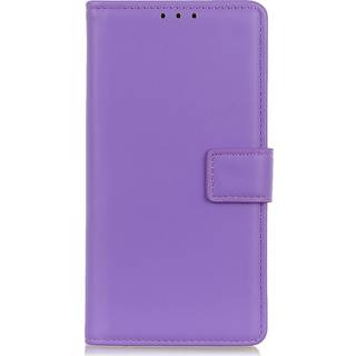 iPhone 14 Pro Læder Flip Cover m. Pung & Ståfunktion - Lilla