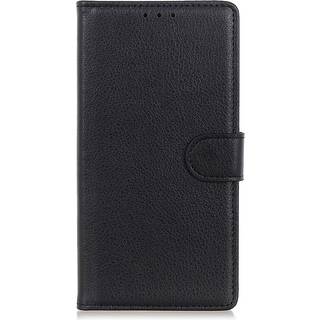 Samsung Galaxy A24 Litchi Læder Cover m. Pung - Sort