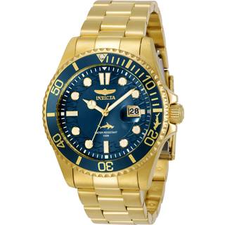 Invicta 30024 Pro Diver Blå/Gul guldtonet stål Ø43 mm