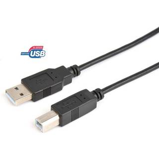 Prokord Cable Usb 2.0 Type A-b Male-male 2m Black 2m. Usb-a Usb-b Sort