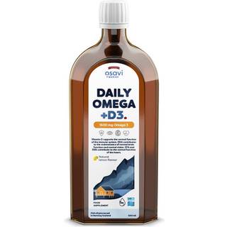 Daglig Omega + D3, 1600mg Omega 3 (Naturlig Citron) - 500 ml