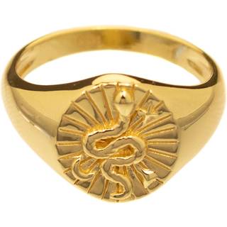 Hultquist forgyldt slange ring - Str. 52