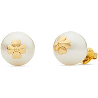 Kate Spade New York Gold Clover Pearl Earrings - Gold