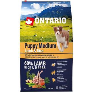ONTARIO PUPPY MEDIUM LAM/RIS 6,5 kg