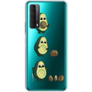 Huawei P Smart (2021) Gennemsigtigt Plastik Cover m. Avocado