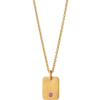 ByBiehl My Powers forgyldt halskæde med ametyst