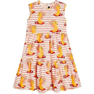 Mini Rodini Printed cotton dress - red - Y 10/11