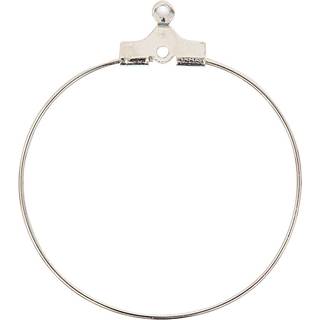 Creolen silber 30mm 2 Stück - Silber