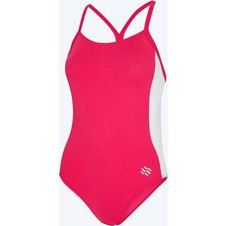 Watery badedragt til damer - Sidestroke Solid - Shiny Red - Svømmedragter