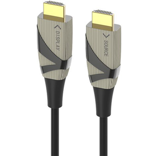 Prokord Hdmi Fiber 2.0 Premium 4k Gold 30m. Hdmi Sort
